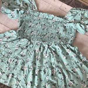 Torrid Mint Green Floral Blouse